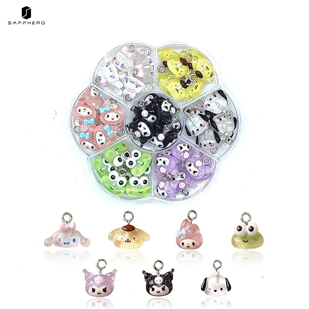 Sapphero Cartoon Melody Kitty Cat Nail Art Decorations Nail Part