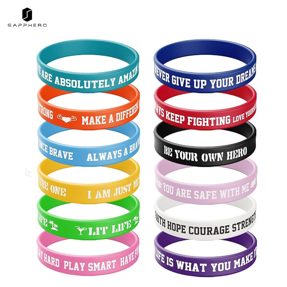 Sapphero Motivational Wristbands for Women