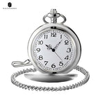 Sapphero silver Smooth Quartz Pocket Watch
