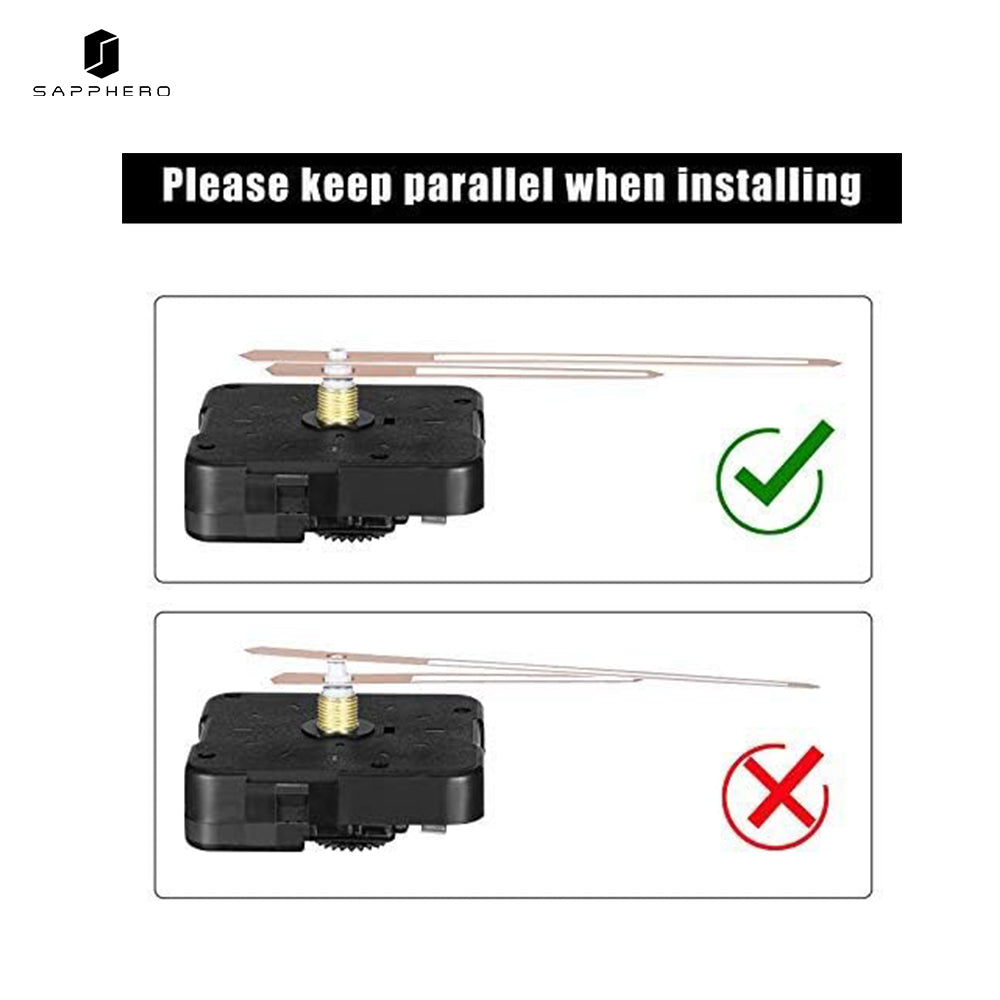 Sapphero clock and watch hands